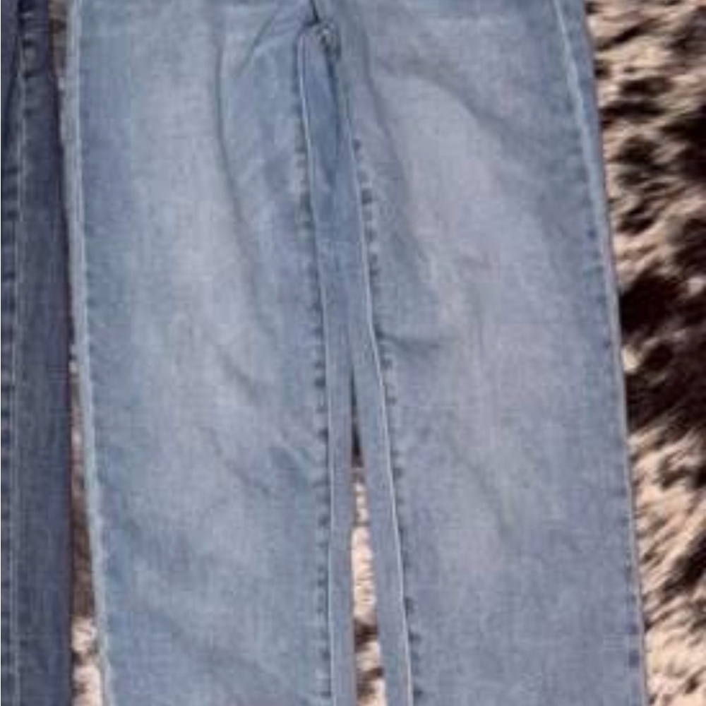 Stylish Light Blue Women's Straight Leg Jeans